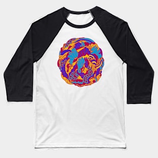 Triad Abstract Wave of Thoughts No 1 Baseball T-Shirt